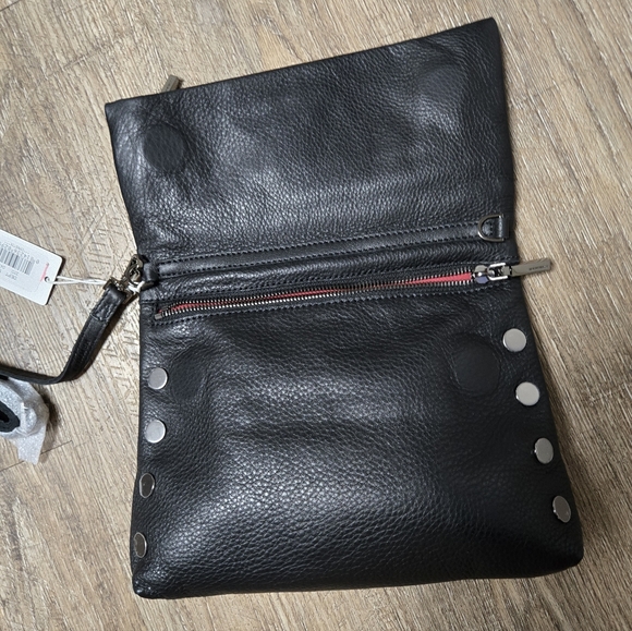 NWT Hammitt VIP Medium Black Soft Leather Crossbody bag. - Picture 10 of 12